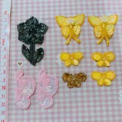 ビーズ刺繍モチーフセット