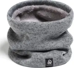 新品　ネックウォーマー 防寒 裏起毛　防風　保温　グレー　 暖かい　小顔効果