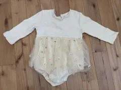 花柄レース　ロンパース 80 サイズ