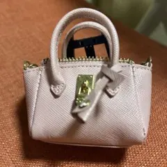 サマンサタバサ ミニバッグチャーム ミニミニアゼル　ノベルティ　うすピンク