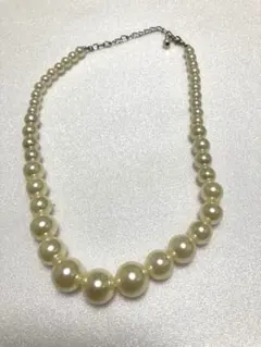 ホワイトパール ネックレス ✨アジャスター付き　イミテーション