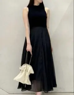 snidel Sustainableニットドッキングワンピース