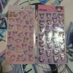 ぷくっとシールサンリオ　マイメロディ、クロミ