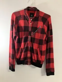 HOSU ATPD レッド/ブラックチェック ジャケット