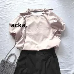 アドーア アルビニオーガニックコットンオーバーTシャツ ピンク 