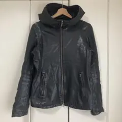 Edition ダブルジップレザーフーディ ゴートスキン 山羊 46サイズ