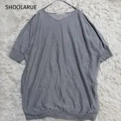 ＊シューラルー＊【M】 半袖カットソー　初夏　透け感　ゆるだぼ　切替