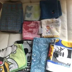 Disney ディズニー　キャラクター　タオル　10枚　まとめ売り　　送料込