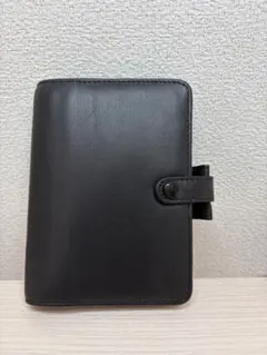 firofax 黒 レザー システム手帳 パーソナルポートランド M6サイズ