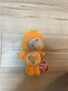 ケアベア ぬいぐるみ キーホルダー オレンジ