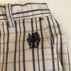 美品☆DAKS☆使いやすいチェックパンツ　110