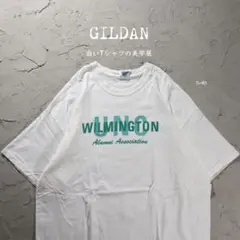 00’s GILDAN 白Tシャツ 企業ロゴ　UNO