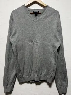 90's LANDS' END Vネックニット グレー Sのサムネイル