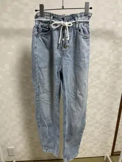 ZARA⭐︎ライトブルーデニムパンツ ゴム入りウエスト