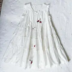 ピンクハウス　薔薇の刺繍が素敵なノースリーブボリュームチュニックのサムネイル