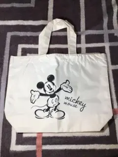 ミッキーマウス　エコバック　白