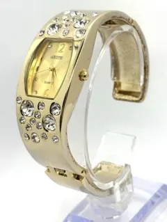 【稼働品】ABISTEアビステ　レディース　フッションウォッチ　クリスタルのサムネイル