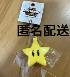 スーパーニンテンドーワールド　光るスター　キーホルダー　キーチェーン　USJ