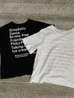 FITH デニムダンガリーTシャツ2枚set 130のサムネイル