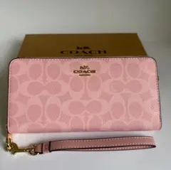 COACH 長財布 CW778 ピンク リスト付き