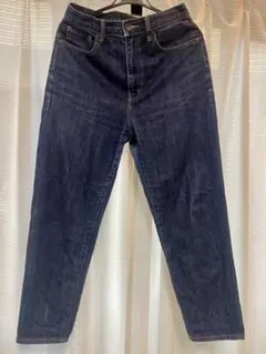 UNIQLO JEANS デニム ブルー　ストレート　ハイウエスト