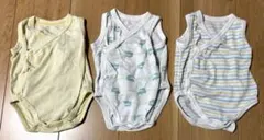 ユニクロ　ベビー肌着　60　ロンパース　タンクトップ　メッシュ　3枚セット