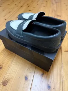 Vans 黒/白 レザーローファー