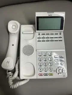 NEC 固定電話 ホワイト 液晶ディスプレイ付き