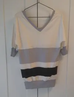 2way   ボーダー  トップス