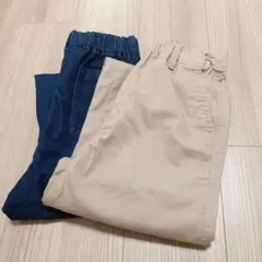 ユニクロ　レギュラーフィットイージーパンツ 2枚セット　140