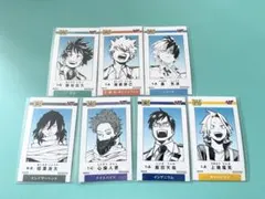 ヒロアカ ジャンプショップ特典 ミニブロマイド 7枚セット