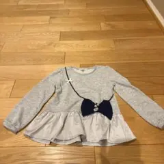 anyFAM 120サイズ 長袖カットソー グレー