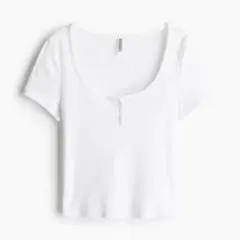 ★*.様 【処分オークション】 H&M タグ付き！ホワイト コットン Tシャツ