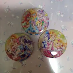 アイカツ 星宮いちご 霧矢あおい 紫吹蘭 缶バッジ - メルカリ