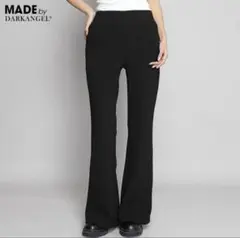 フレアパンツ　ブラック 裏起毛