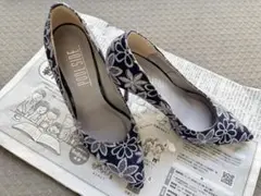 POOL SIDE 花柄刺繍ハイヒール 23.5cmのサムネイル