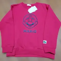 スーパーマリオ　140㎝　裏起毛　トレーナー　赤