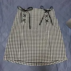 ギンガムチェック タイトミニスカート