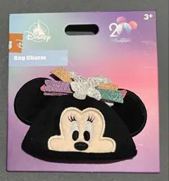 香港ディズニー20周年 パーティーハット バッグチャーム ミニー【新品未使用】
