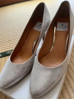 LANVIN en Bleu シルバー ハイヒールパンプス