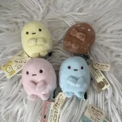 すみっコぐらし　てのりぬいぐるみ　タピオカ　４個セット