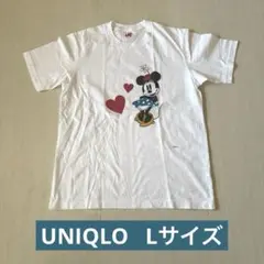 UNIQLOメンズミニーマウス プリント Tシャツ　L