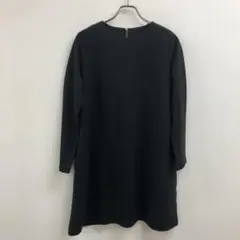 ジーユー 黒ワンピース Lサイズ 無地 長袖 ゆったり シンプル きれいめ