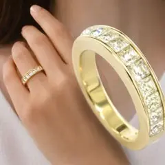SWAROVSKI リング 指輪 ゴールド クリスタル 11号 753のサムネイル