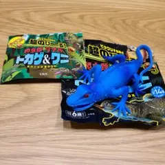 《新品 完全未使用》変形爬虫類 リアル トカゲ&ワニ グリーンイグアナ　ブルー