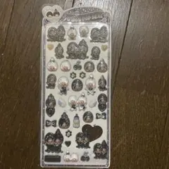 ボンボンドロップシール　うるちゅる　もんちっち　ブラック　海外製