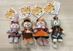未使用　ハロウィン 2017 ダッフィー&シェリーメイぬいぐるみバッジ