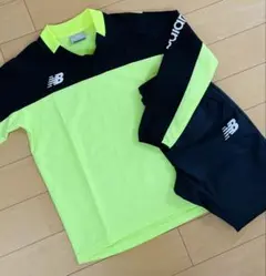 【お値下げ中】new balance 長袖ピステ 130ネオンイエロー/ブラック