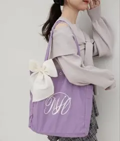 MAJESTIC LEGON リボンモチーフセットロゴトートバッグ