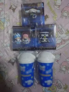 サンリオハッピーくじシナモロール ＆リトルツインスターズ＆バツ丸フィギュアセット